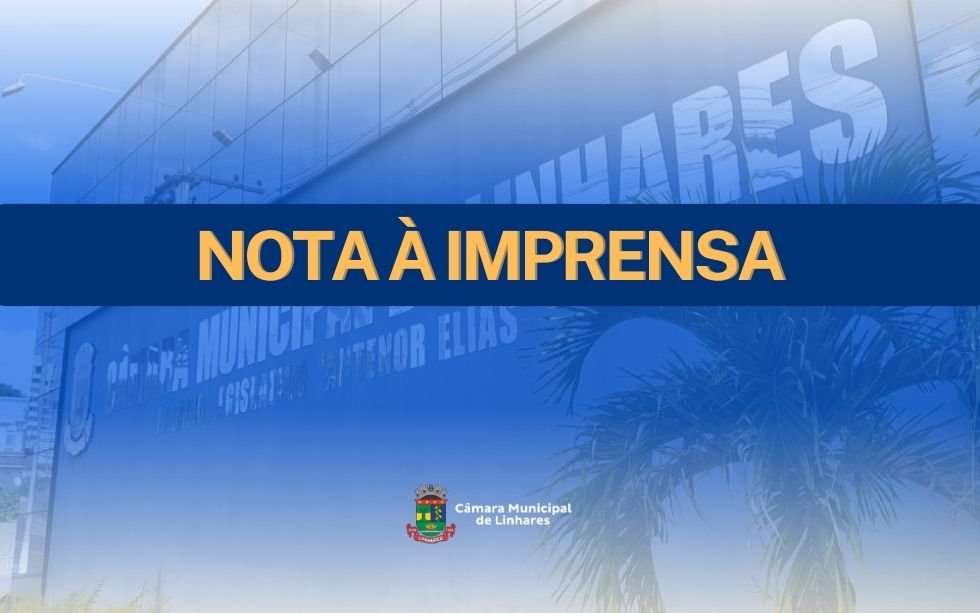 NOTÍCIA: Nota à imprensa