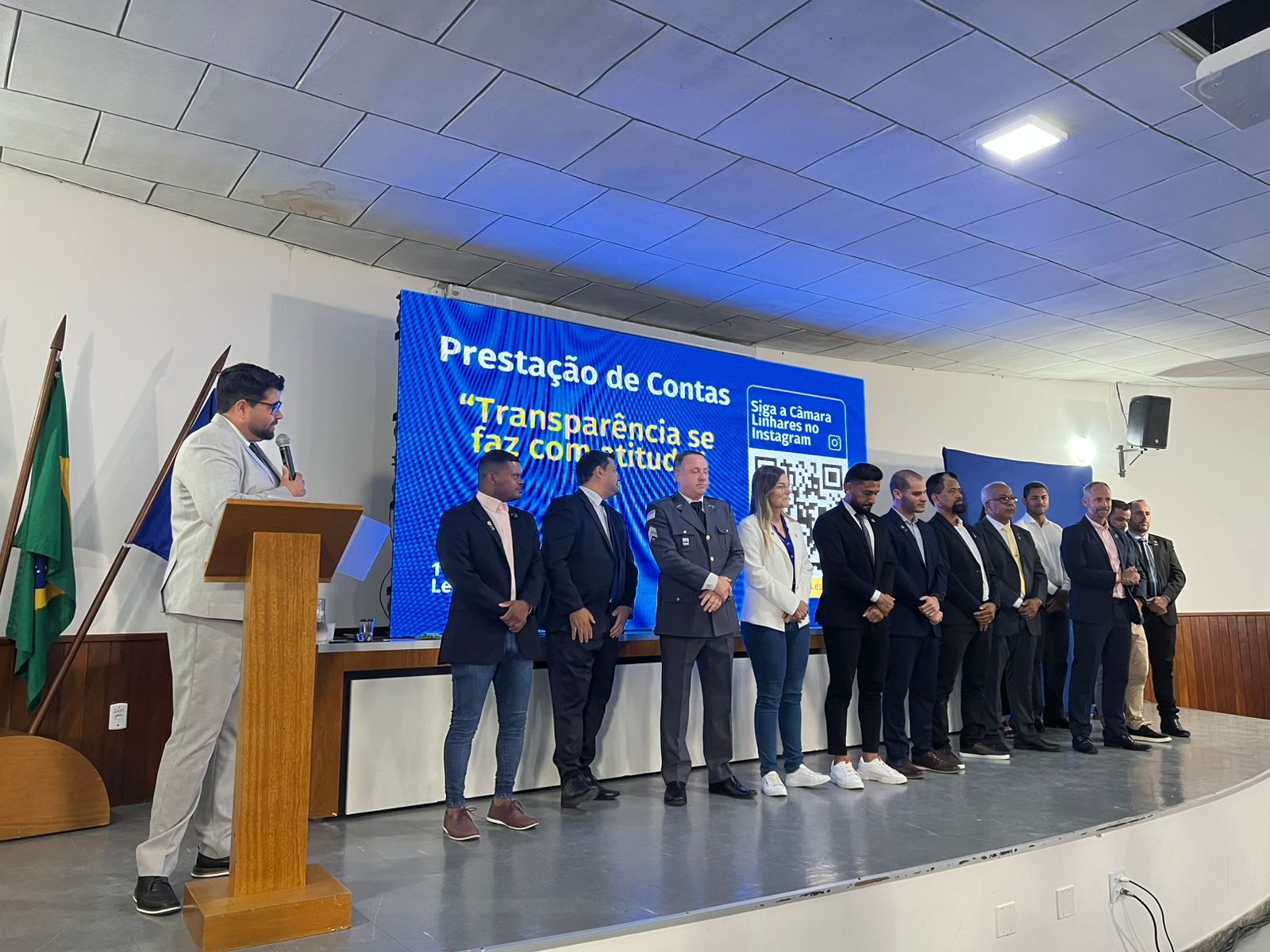 NOTÍCIA: Câmara Municipal de Linhares realiza Sessão de Prestação de Contas com presença de autoridades